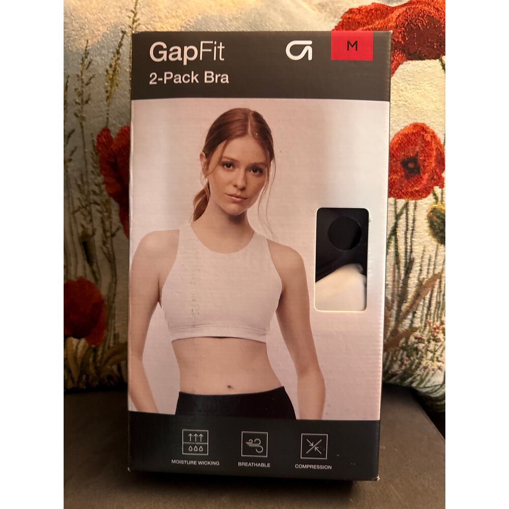 NIB GapFit 2-Pack Sports Bra - Medium